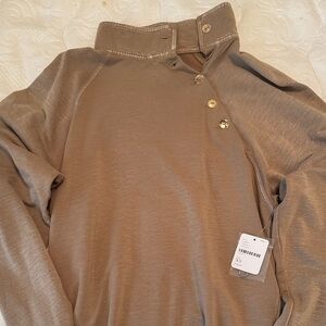 Brown Button-Up Shirt